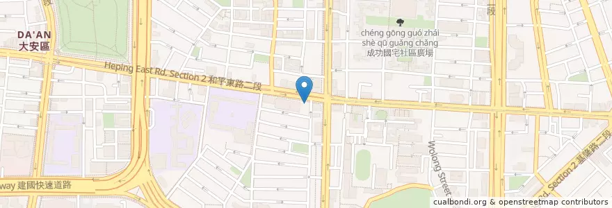 Mapa de ubicacion de 南台虱目魚之家 en 臺灣, 新北市, 臺北市, 大安區.
