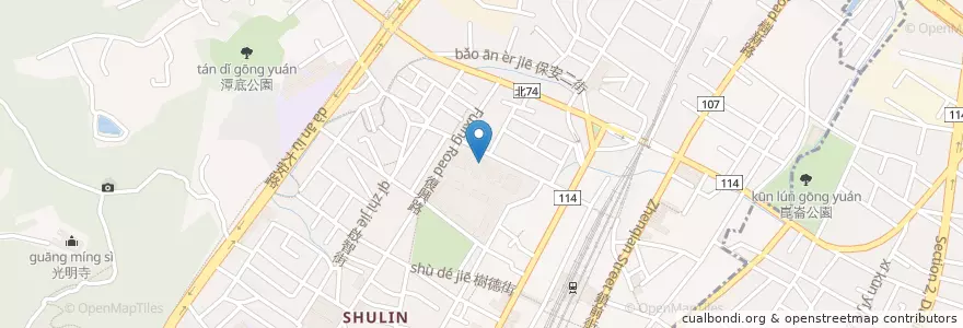 Mapa de ubicacion de Blue House en Taiwán, Nuevo Taipéi, 樹林區.