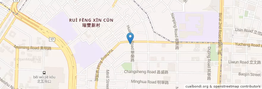 Mapa de ubicacion de 永和四海豆漿 en Taiwan, Kaohsiung, Gushan District.