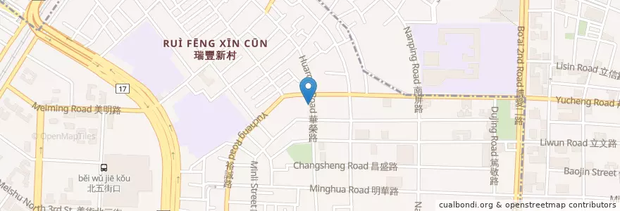 Mapa de ubicacion de 華光中醫 en 台湾, 高雄市, 鼓山区.