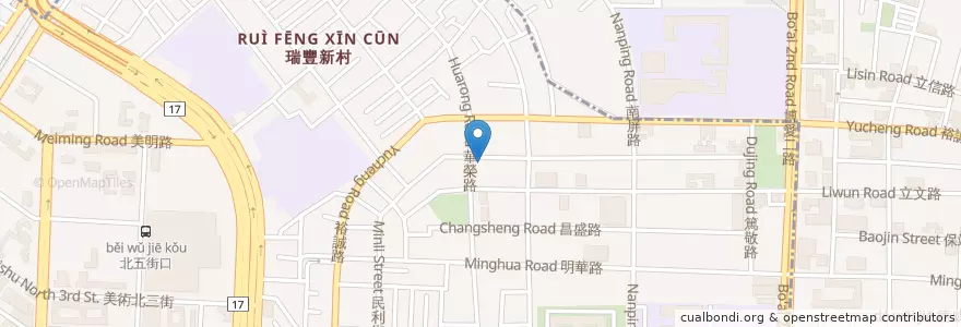 Mapa de ubicacion de 正忠排骨飯 en Taiwan, Kaohsiung, 鼓山區.