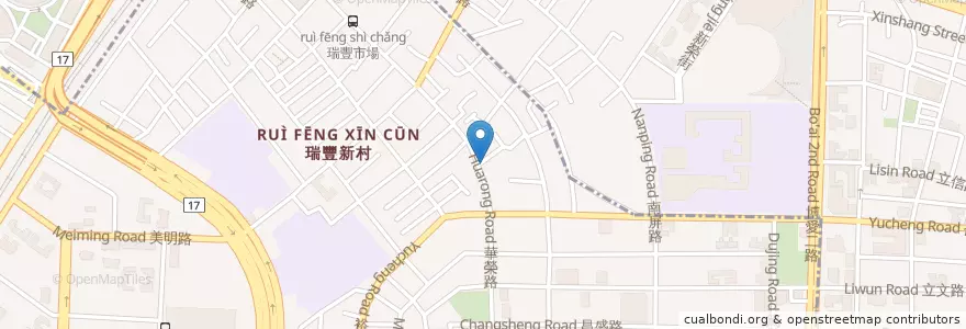 Mapa de ubicacion de 瑞豐洲燒肉飯 en 타이완, 가오슝시.