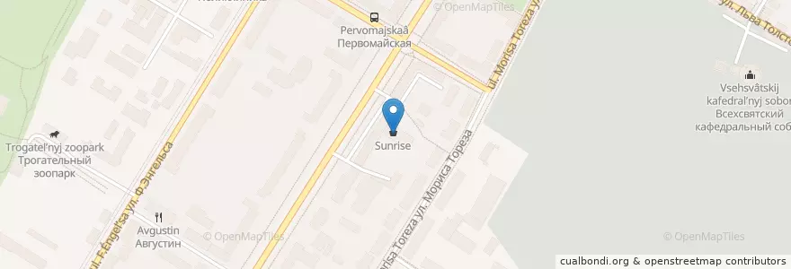 Mapa de ubicacion de Столовая en Rusia, Distrito Federal Central, Óblast De Tula, Городской Округ Тула.