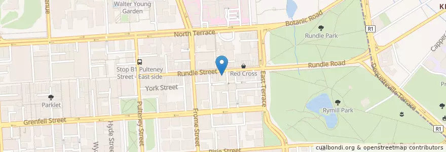 Mapa de ubicacion de Nova Cinema en Australia, South Australia, Adelaide, Adelaide City Council.