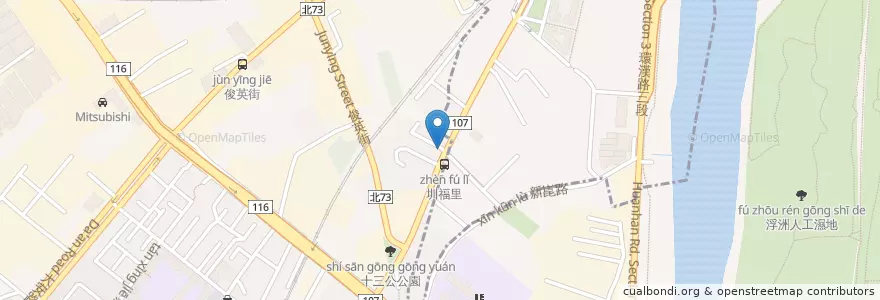 Mapa de ubicacion de 樹新路郵局 en تايوان, تايبيه الجديدة, 新莊區, 樹林區.