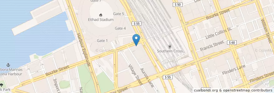 Mapa de ubicacion de Asuka Sushi en Australia, Victoria, City Of Melbourne.