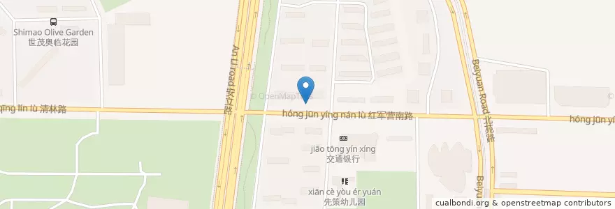 Mapa de ubicacion de 中国建设银行 en چین, پکن, هبئی, 朝阳区 / Chaoyang.