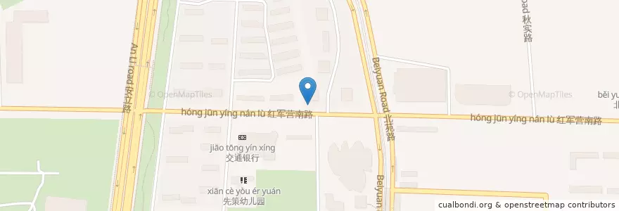 Mapa de ubicacion de 农业银行 en 中国, 北京市, 河北省, 朝阳区 / Chaoyang.