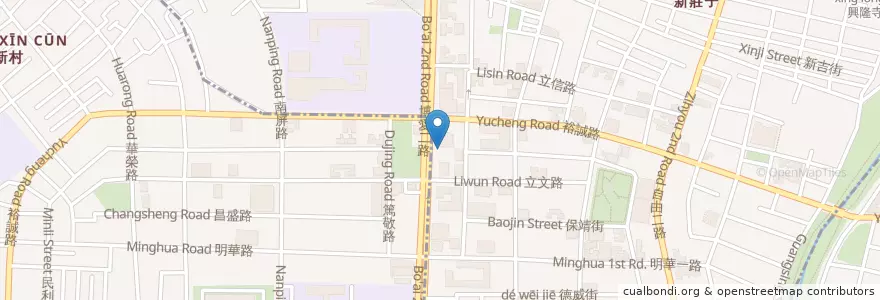 Mapa de ubicacion de 柏仁醫院 en 台湾, 高雄市, 鼓山区, 左営区.