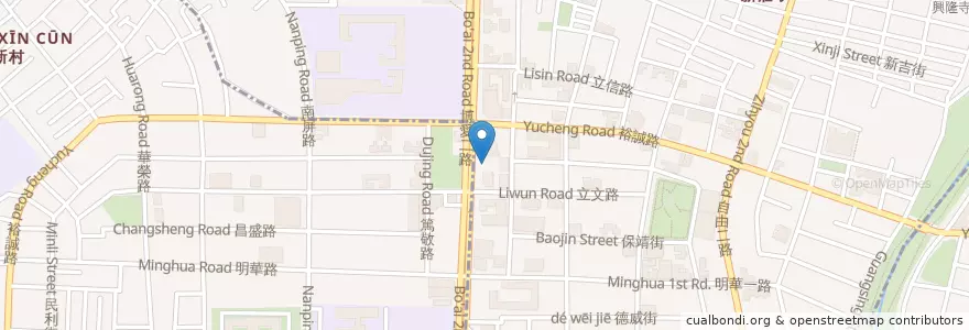 Mapa de ubicacion de 野村精緻炭火燒肉 en 臺灣, 高雄市, 鼓山區, 左營區.