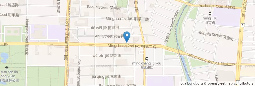 Mapa de ubicacion de 富岡牙醫診所 en 台湾, 高雄市, 三民区, 左営区.