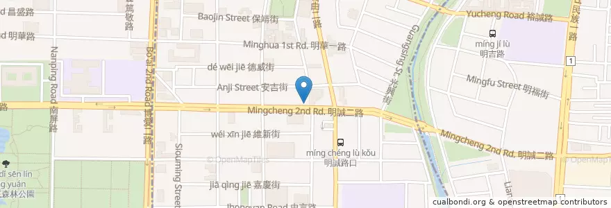 Mapa de ubicacion de 日盛國際商業銀行 en 臺灣, 高雄市, 三民區, 左營區.