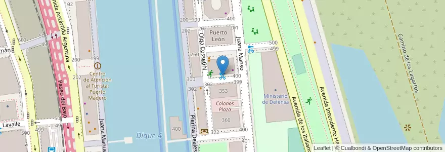 Mapa de ubicacion de 326 - Emma De La Barra en آرژانتین, Ciudad Autónoma De Buenos Aires, Comuna 1, Buenos Aires.