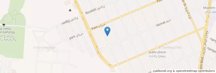 Mapa de ubicacion de مرکز جامع توانبخشی معلولان ذهنی روان کودک en Iran, Razavi Khorasan, Mashhad County, Mashhad, بخش مرکزی شهرستان مشهد.