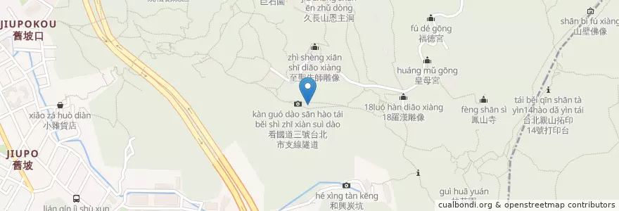 Mapa de ubicacion de 長壽園 en Taiwan, 新北市, Taipei, 信義區.