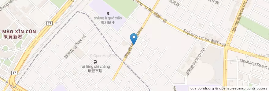 Mapa de ubicacion de 譚老師文理補習班 en Taiwan, Kaohsiung, 左營區.