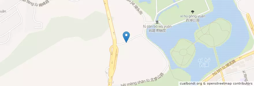 Mapa de ubicacion de 鼓楼区 en 中国, 福建省, 福州市, 鼓楼区.