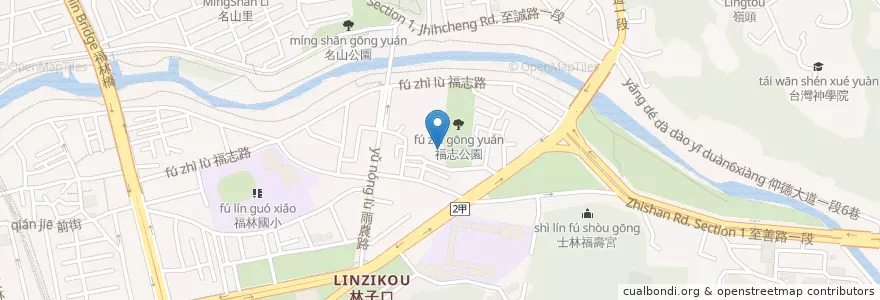 Mapa de ubicacion de 基督教末世聖徒教會 en Taiwan, 新北市, Taipei, 士林區.