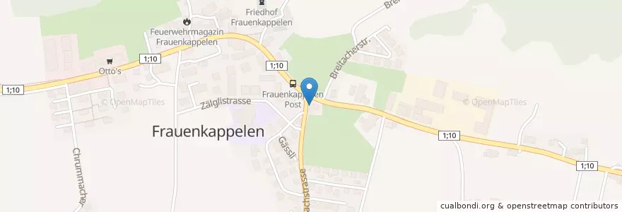 Mapa de ubicacion de Briefeinwurf Frauenkappelen, Poststelle Frauenkappelen en 瑞士, 伯尔尼, Verwaltungsregion Bern-Mittelland, Verwaltungskreis Bern-Mittelland, Frauenkappelen.