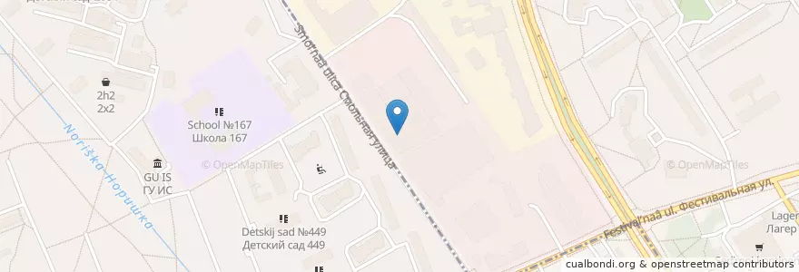 Mapa de ubicacion de Мерлин en Russia, Distretto Federale Centrale, Москва, Северный Административный Округ, Район Левобережный, Район Ховрино.