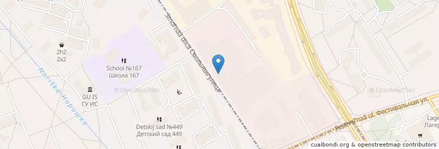 Mapa de ubicacion de Папа Джонс en روسیه, Центральный Федеральный Округ, Москва, Северный Административный Округ, Район Левобережный.
