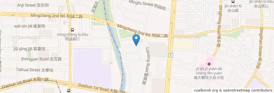 Mapa de ubicacion de Gavagai Cafe en Тайвань, Гаосюн, 三民區.