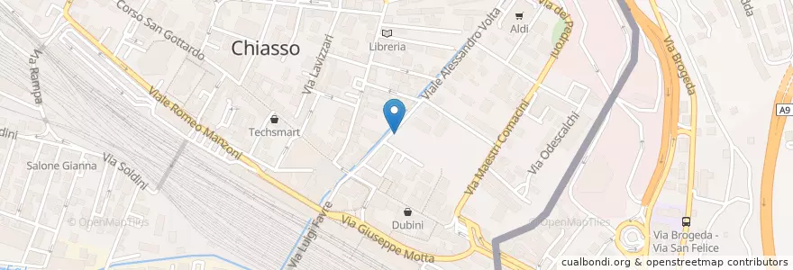 Mapa de ubicacion de RiParTI en Tesino, Distretto Di Mendrisio, Circolo Di Balerna, Chiasso.