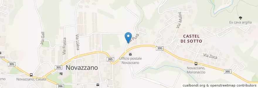 Mapa de ubicacion de Museo della pizza en Svizzera, Novazzano, Ticino, Circolo Di Stabio, Distretto Di Mendrisio, Circolo Di Stabio, Novazzano.