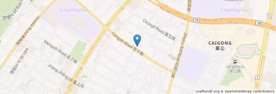 Mapa de ubicacion de 異人館咖啡部屋 en تايوان, كاوهسيونغ, 左營區.