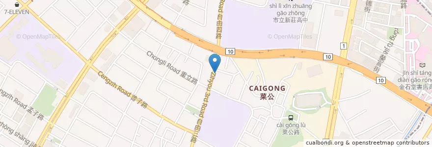 Mapa de ubicacion de 李全忠診所 en تايوان, كاوهسيونغ, 左營區.