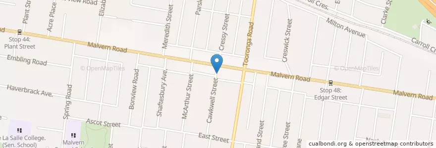 Mapa de ubicacion de Dr Kristine Meredith en Australien, Victoria, City Of Stonnington.