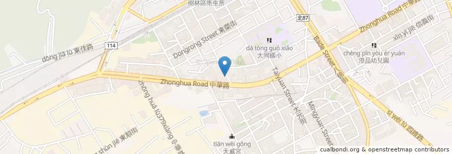 Mapa de ubicacion de 羅群藥局 en Taiwan, Nuova Taipei, Distretto Di Shulin.