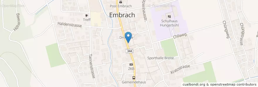 Mapa de ubicacion de Riceberry Thai Hotpot en Schweiz, Zürich, Bezirk Bülach, Embrach.