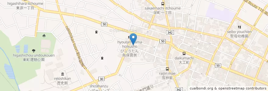 Mapa de ubicacion de 大原神経科 en Japan, 茨城県, 水戸市.