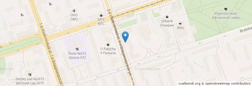 Mapa de ubicacion de ВТБ en Rusia, Distrito Federal Central, Москва, Восточный Административный Округ, Район Перово.
