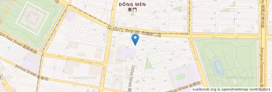 Mapa de ubicacion de 家味陳媽媽便當美食坊 en تایوان, 新北市, تایپه, 大安區.