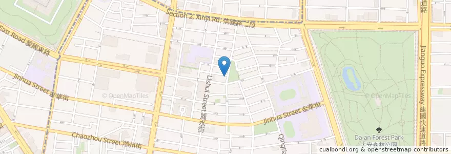 Mapa de ubicacion de 永康肥鰻屋 en 台湾, 新北市, 台北市, 大安区.