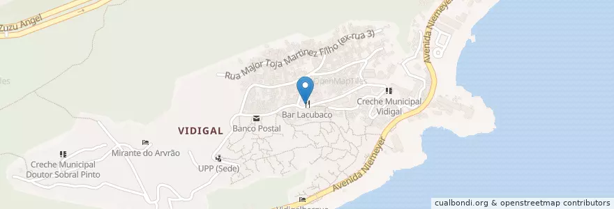 Mapa de ubicacion de Bar Lacubaco en Brasilien, Südosten, Rio De Janeiro.