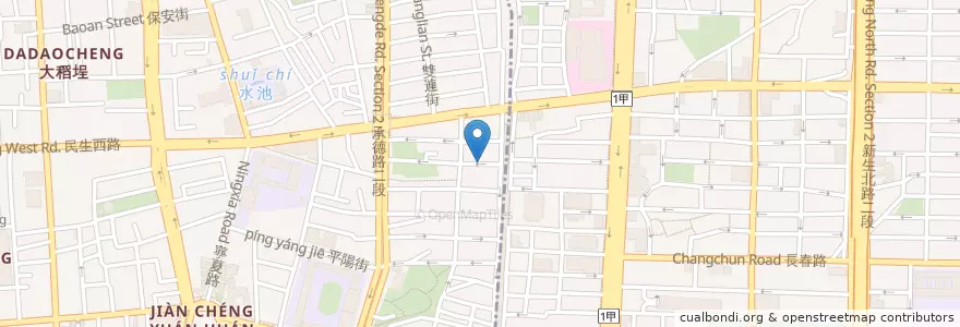 Mapa de ubicacion de 圍裙咖啡 en 타이완, 신베이 시, 타이베이시.