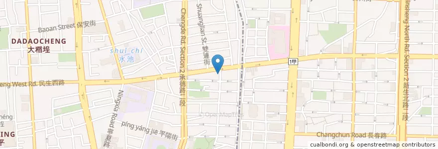 Mapa de ubicacion de 名古屋台所 en 타이완, 신베이 시, 타이베이시.
