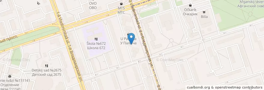 Mapa de ubicacion de СушиWok en Россия, Центральный Федеральный Округ, Москва, Восточный Административный Округ, Район Перово.