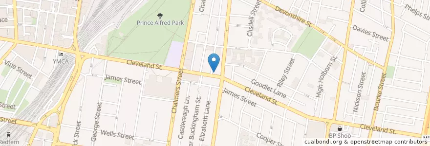 Mapa de ubicacion de Cafe Nookie en Австралия, Новый Южный Уэльс, Council Of The City Of Sydney, Sydney.