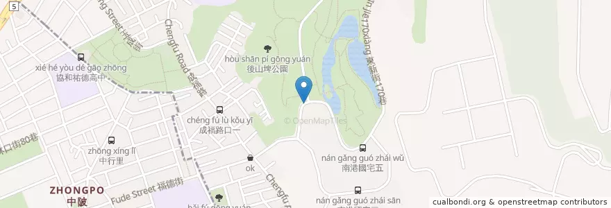 Mapa de ubicacion de 南港公園 en 台湾, 新北市, 台北市, 南港区.