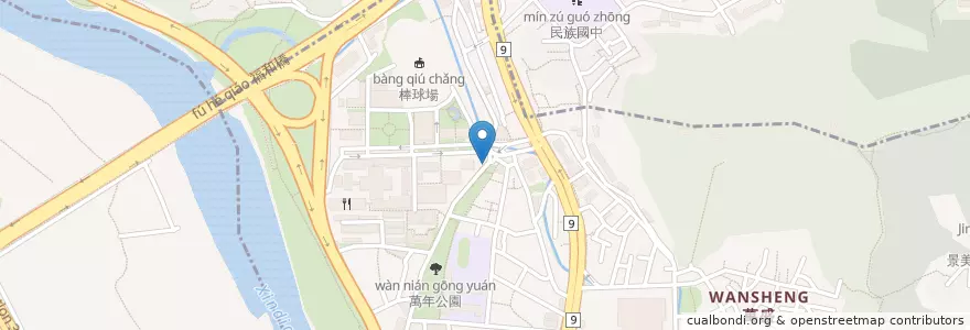 Mapa de ubicacion de 師範大學公館校區 en Taïwan, Nouveau Taipei, Taipei, District De Wenshan.