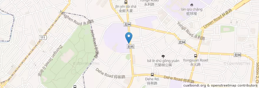 Mapa de ubicacion de 永和國小 en تايوان, تايبيه الجديدة, 永和區.