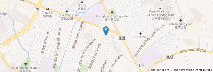 Mapa de ubicacion de 福營行政中心 en Taiwan, Nuova Taipei, Distretto Di Xinzhuang.
