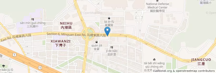 Mapa de ubicacion de 福華商場 en 台湾, 新北市, 台北市, 内湖区.