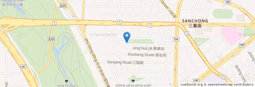 Mapa de ubicacion de 興華公園 en 台湾, 新北市.