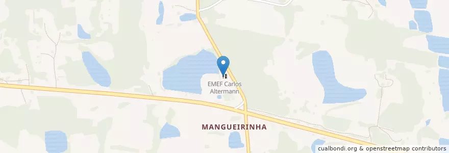 Mapa de ubicacion de EMEF Carlos Altermann en البَرَازِيل, المنطقة الجنوبية, ريو غراندي دو سول, Região Geográfica Intermediária De Santa Maria, Região Geográfica Imediata De Cachoeira Do Sul, Paraíso Do Sul.