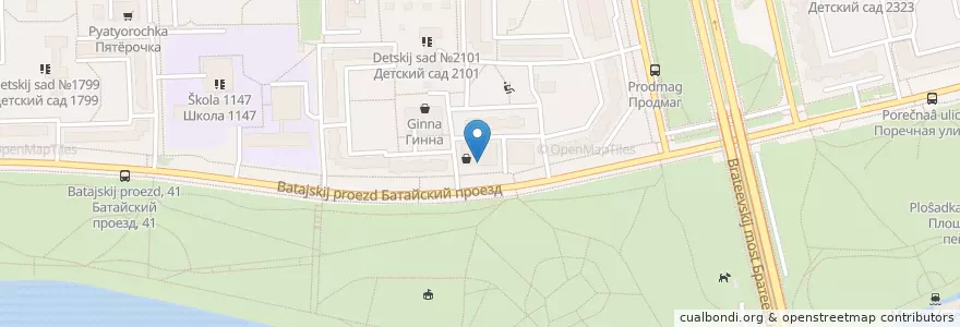 Mapa de ubicacion de ИФК en روسیه, Центральный Федеральный Округ, Москва, Южный Административный Округ.